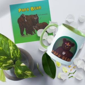 PAPA BEAR MUG AND CARD