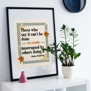 james baldwin quote art print