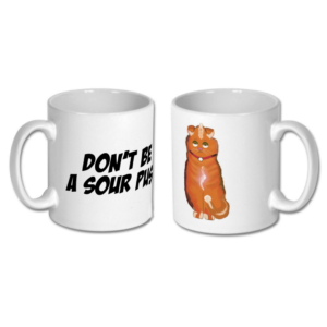 funny cat coffee mug