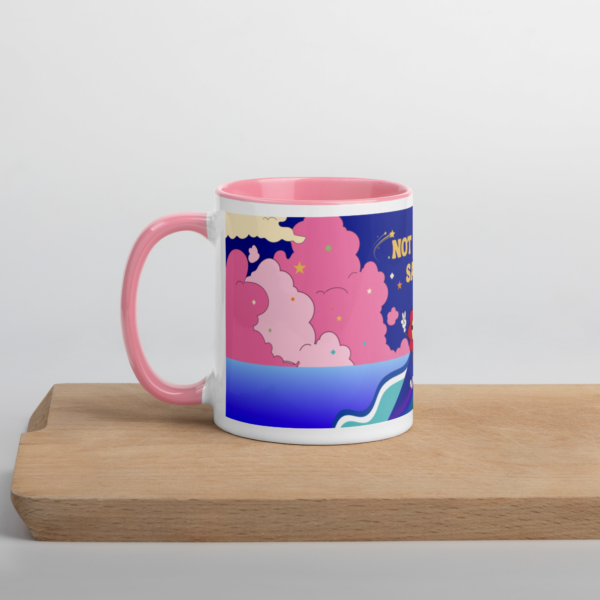 whimsical rose pink tea coffee mug